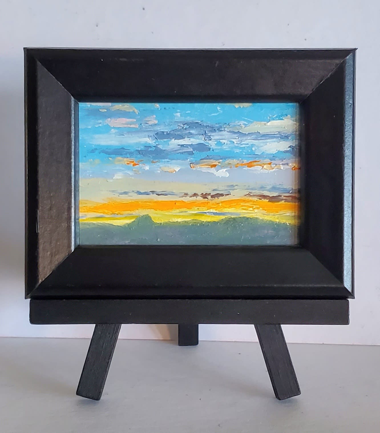 Shadowed Ridges Mini framed on Easel - Image 1