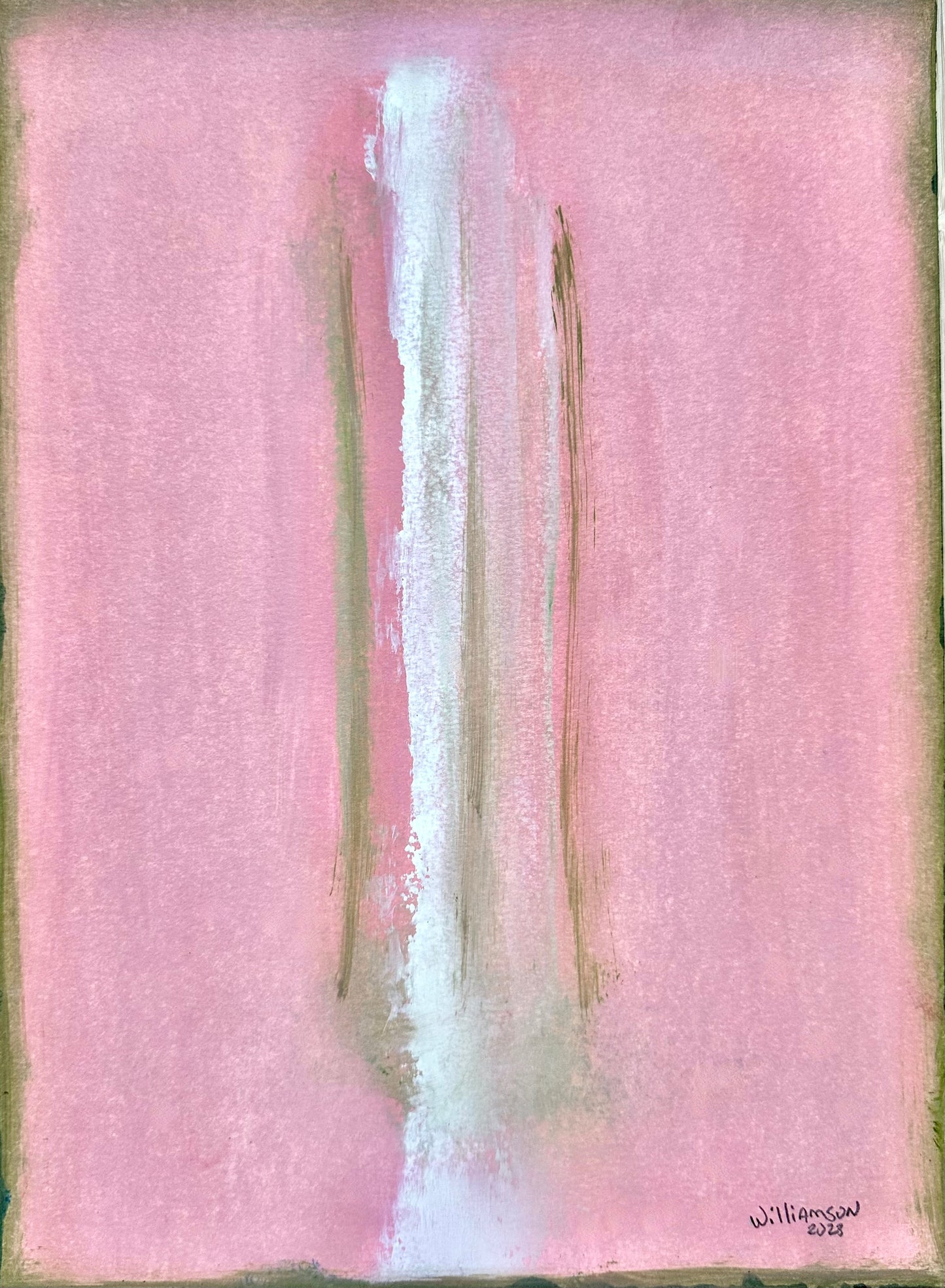 Pink #2 15"x11" Oil on Paper